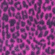 Ткань Флис (Polarfleece) принт “Гепард“ розовый фото