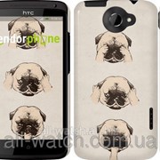 Чехол на HTC One X+ Мопсики “2884c-69“ фото