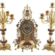 Композиция: интерьерные часы с подсвечниками Герцог Альба