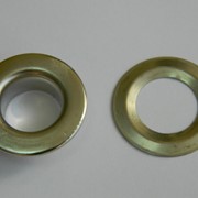 Люверсы стальные №28 (Блочка + кольцо), цвет Никель фото