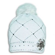 Зимние шапки с меховым помпоном для детей Барбарс, арт. wd157 фото