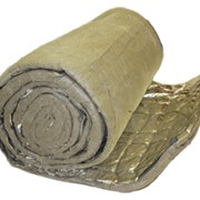 Материал прошивной базальтовый огнезащитный рулонный фольгированный ТИБ 1Ф толщиной 20 мм фото
