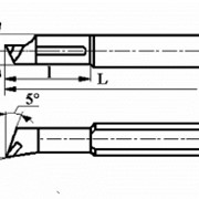 Резцы для расточки глухих отверстий с режущим элементом из Композита-01 (Эльбора-Р) ИС-278