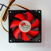 Вентилятор ProLogix 80*80*25 4pin Black/Red, код 2264