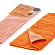 Салфетка из микрофибры и коралловой ткани оранжевая (35*40 см) AIRLINE