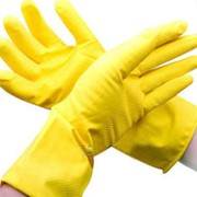 Перчатки резиновые хозяйственные, резиновые перчатки для уборки фото