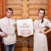 Рушник свадебный «Совет и любовь» (150х50), модель 41а фото