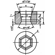 Волок-заготовка для волочения шестигранных прутков ГОСТ 5426-76