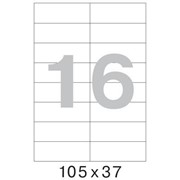 Офисные этикетки 105 x 37 mm, на листе 16шт (100 листов в пачке)
