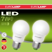 Промо-набор LED Лампа EUROLAMP EKO A50 7W E27 4000K MLP-LED-A50-07274(E) фотография