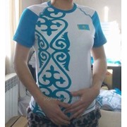 Женские футболки с казахским орнаментом фото