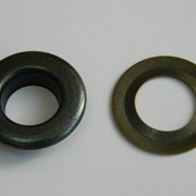 Люверсы стальные №28 (Блочка + кольцо), цвет Оксид фото