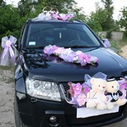 Украшение свадебного автомобиля - мишки свадебные на капот