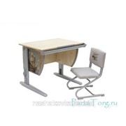 Набор школьной мебели Дэми СУТ.14-01 клен/серый Фрегат со стулом фото