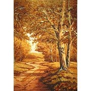 Картины из янтаря Картина из янтаря “Тропинка в лесу“ фото