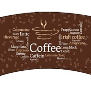 Печать на картоне для изготовления бумажных стаканчиков фото