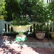Цветочницы садовые, вазы из бетона, чаши бетонные для цветов, вазы железобетонные, цветники, Бровары фотография