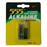 Батарейка 555 6LR61, Батарейки бытовые призматические в Казахстане