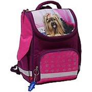 Школьный формованный рюкзак Bagland 'Успех' розовый с собакой фото