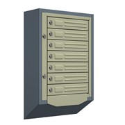 Антивандальный почтовый ящик Кварц-7, серый фото