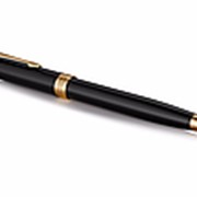 Parker Шариковая ручка Parker Sonnet Lacquer Black GT, толщина линии М, позолота 23К (S0808730) Цвет корпуса Черно-золотистый фото