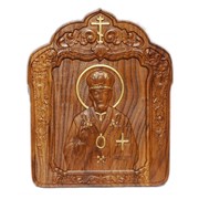 Резная Икона Св. Николай Чудотворец