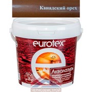Лак защитно-декоративный для дерева "EUROTEX" КАНАДСКИЙ ОРЕХ 0,9 кг