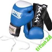 Боксерские перчатки Профи с застежкой кожа фото