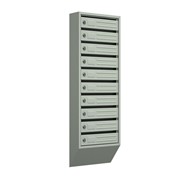 Вертикальный почтовый ящик Родонит-С-10, серый фото
