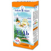 Соль натуральная пищевая морская Salute di Mare мелкая с ламинарией