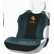 Чехлы-майки черные Ferrari для передних сидений Koszulki вышивка золото фото