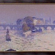 Картина Новый мост, Париж, Кариот, Густав фотография