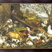 Картина Животные входят в ковчег, 1570, Бассано, Ждакобо фотография