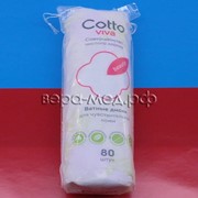 Ватные диски 80 шт косметические в упаковке COTTO viva фото