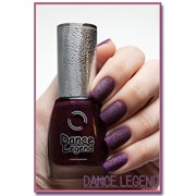 Dance Legend Sahara Crystal 16 Amethyst - темный фиолетовый «песочный» лак с большим количеством блестящего малиново-розового глиттера