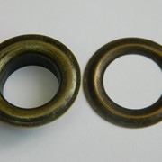 Люверсы стальные №31 (Блочка + кольцо), цвет Антик фото