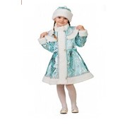 Карнавальный костюм Снегурочка бирюзовая фото