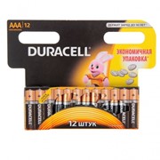 Алкалиновая батарейка Duracell, ААА, LR03 / MN2400, 12 шт. ( мизинчиковые )