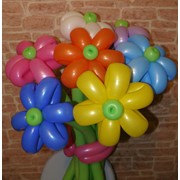 Букеты из цветных шаров фото