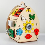 Развивающая игрушка Бизиборд «Солнечный домик» фото