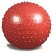Гимнастический мяч (игольчатая поверхность) красный ОРТОСИЛА L-0565b в коробке с насосом, диам. 65 см