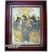 Икона Святая Троица - Икона С Серебром И Позолотой Код товара: ОСФ-ТО-01 фото
