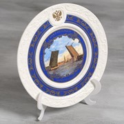 Тарелка сувенирная «Санкт-Петербург. разводной мост», d=20 см фотография