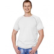 Мужская спортивная футболка StanPrint 30 Белый-Серый меланж M/48 фото