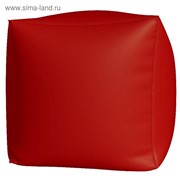 Пуфик Куб макси, ткань нейлон, цвет красный фото