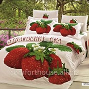 Постельное белье аrya сатин - -strawberry двуспальный евро фото