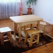Стол из массива дерева сосны(мини)