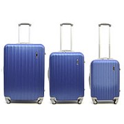 Комплект дорожных чемоданов на колесах Ananda Line (Темно-синий) фото