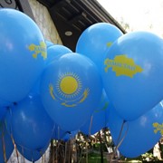 Воздушные шары с логотипом заказчика фотография