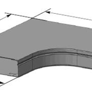 Короб монтажный горизонтальный угловой с защелкивающейся крышкой фото
